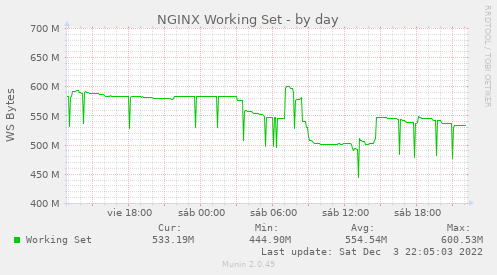 NGINX Working Set